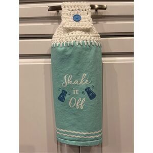 Crochet Top Kitchen Towel- Shake It Off (Salt And Pepper Shakers)